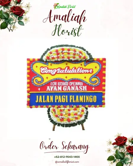 Sewa Papan Bunga Pelem